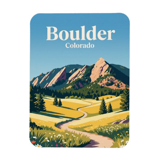 Boulder Colorado Magneet (Verticaal)