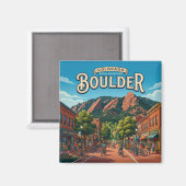 Boulder, Colorado Magneet (Voorkant / Achterkant)