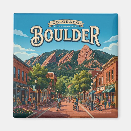 Boulder, Colorado Magneet (Voorkant)