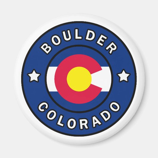 Boulder Colorado Magneet (Voorkant)