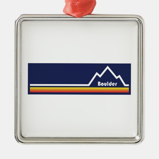 Boulder Colorado Metalen Ornament (Voorkant)
