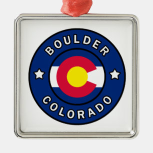Boulder Colorado Metalen Ornament