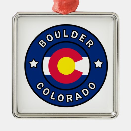 Boulder Colorado Metalen Ornament (Voorkant)