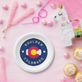 Boulder Colorado Papieren Bordje (Feest)