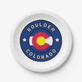 Boulder Colorado Papieren Bordje (Voorkant)