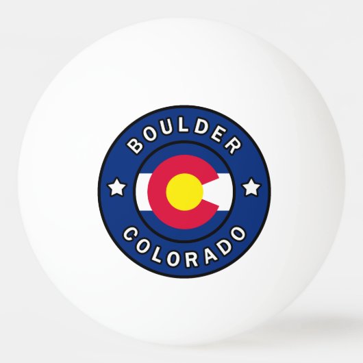 Boulder Colorado Pingpongbal (Voorkant)