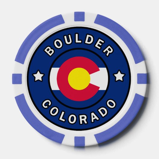 Boulder Colorado Poker Chips (Voorkant)