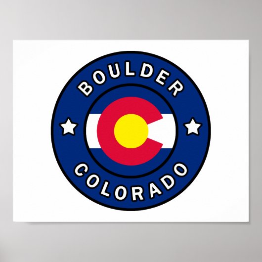 Boulder Colorado Poster (Voorkant)