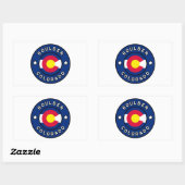 Boulder Colorado Rechthoekige Sticker (Vel)