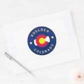 Boulder Colorado Rechthoekige Sticker (Envelop)