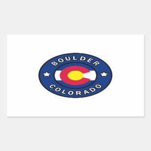 Boulder Colorado Rechthoekige Sticker