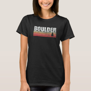 Boulder Colorado Retro Stijl Vintage 70s 80s 90s T-shirt
