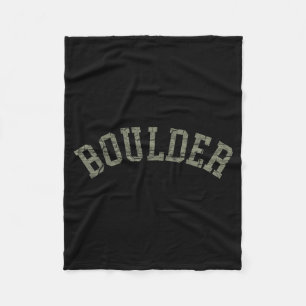 Boulder Colorado Rocky Mountains skiën kamperen Fleece Deken