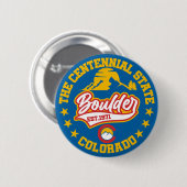 Boulder, Colorado Ronde Button 5,7 Cm (Voorkant /achterkant)