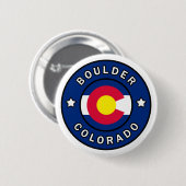 Boulder Colorado Ronde Button 5,7 Cm (Voorkant /achterkant)