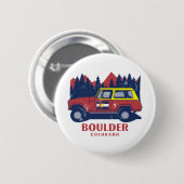 Boulder Colorado Ronde Button 5,7 Cm (Voorkant /achterkant)