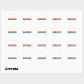 Boulder, Colorado Ronde Sticker (Vel)