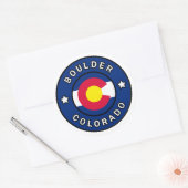 Boulder Colorado Ronde Sticker (Envelop)