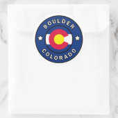 Boulder Colorado Ronde Sticker (Tas)