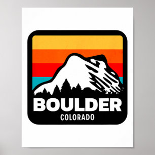 Boulder Colorado Skiën Snowboarden Familiereis 1 Poster
