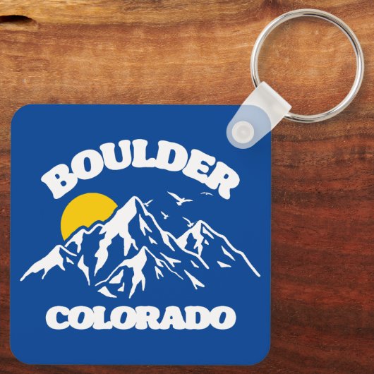 Boulder, Colorado Sleutelhanger (Achterkant)