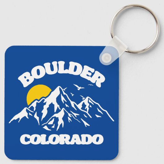 Boulder, Colorado Sleutelhanger (Achterkant)
