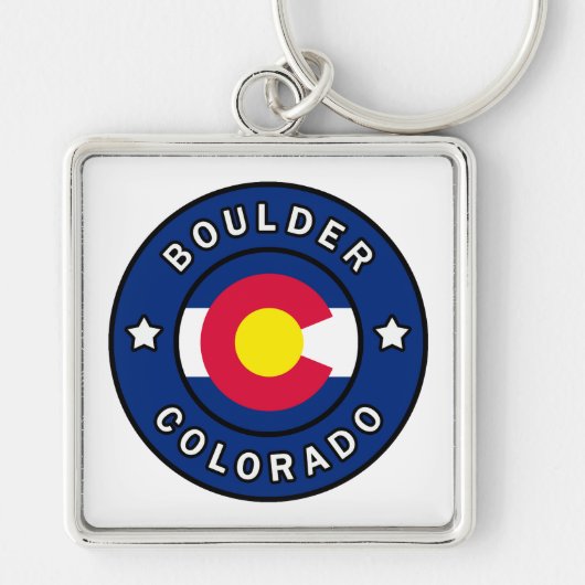 Boulder Colorado Sleutelhanger (Voorkant)