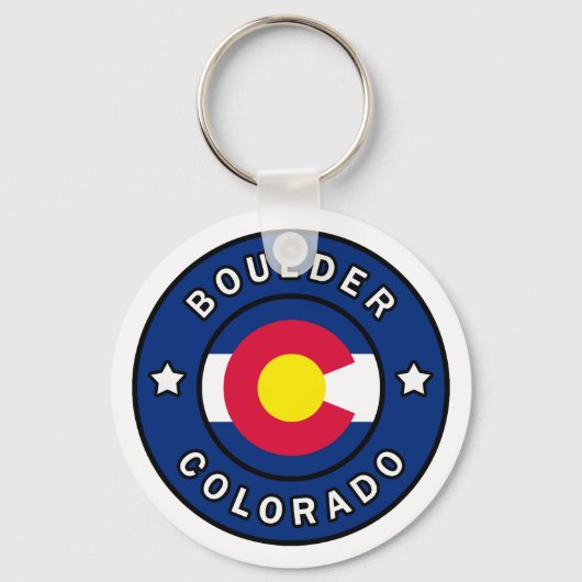 Boulder Colorado Sleutelhanger (Voorkant)