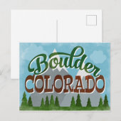 Boulder Colorado Snowy Mountains Briefkaart (Voorkant / Achterkant)