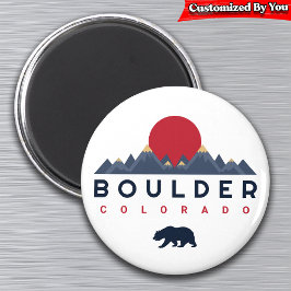 Boulder, Colorado  - Souvenirs in de bergen Magneet