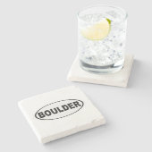 Boulder Colorado Stenen Onderzetter (Zijkant)