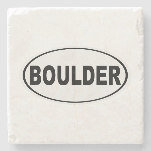 Boulder Colorado Stenen Onderzetter (Voorkant)