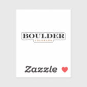 Boulder Colorado Sticker (Vel)