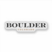 Boulder Colorado Sticker (Voorkant)