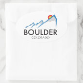 Boulder Colorado Sticker - Ovaal (Tas)