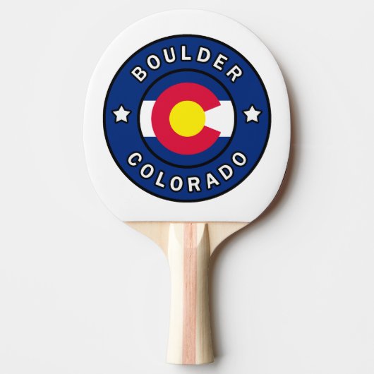 Boulder Colorado Tafeltennisbatje (Voorkant)