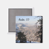 Boulder, Colorado van boven Magneet (Voorkant / Achterkant)