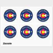 Boulder Colorado Vierkante Sticker (Vel)