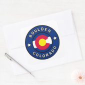 Boulder Colorado Vierkante Sticker (Envelop)