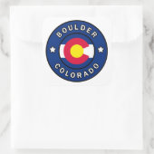 Boulder Colorado Vierkante Sticker (Tas)