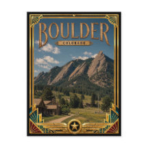 Boulder Colorado Vintage Art Deco Gouden Tijdperk