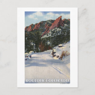 Boulder, Colorado - Vlamingen in de winter Briefkaart