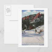Boulder, Colorado - Vlamingen in de winter Briefkaart (Voorkant / Achterkant)