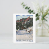 Boulder, Colorado - Vlamingen in de winter Briefkaart (Staand voorkant)