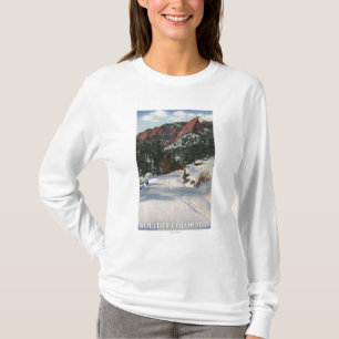 Boulder, Colorado - Vlamingen in de winter T-shirt