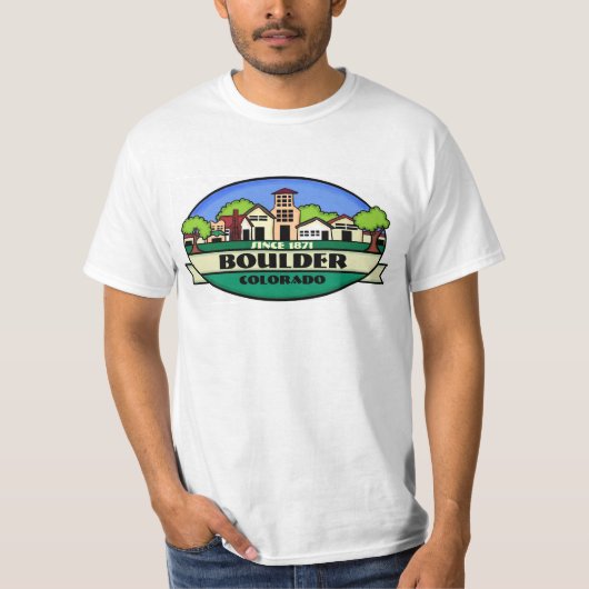 Boulder Colorado waardevol t-shirt (Voorkant)