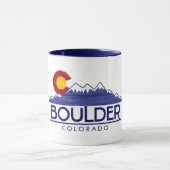 Boulder Colorado wood mountains mug Mok (Midden)