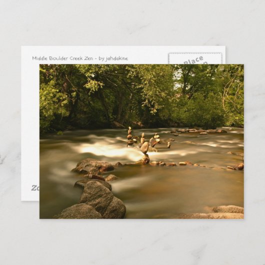 Boulder Creek - Balanced Rocks Briefkaart (Voorkant / Achterkant)