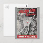 Boulder Dam, Hoover Dam, Amerika Briefkaart (Voorkant / Achterkant)