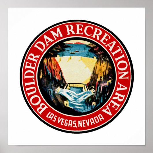 Boulder Dam Recreation Area Poster (Voorkant)